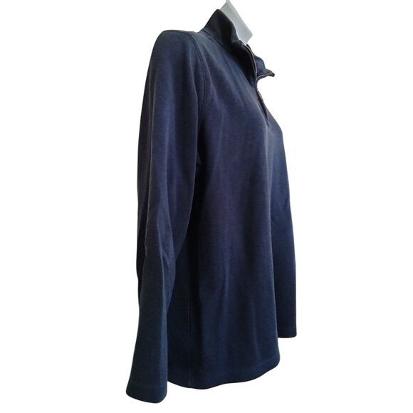 Apt. 9 Size XXL Sweatshirt Mens 1/4 Zip Pullover Long Sleeve Navy Blue Casual - Picture 4 of 9